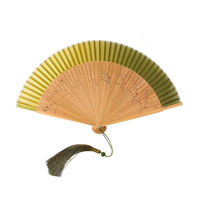 【中國直郵】 FaSoLa Life 古風折扇 蒼洱 1把 新中式國風 折疊竹扇 舞蹈用