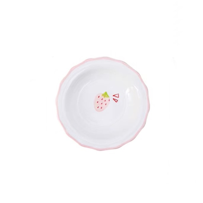[중국발 다이렉트 메일] PEAULEY 아름다운 딸기 세라믹 4인치 작은 접시 1인분