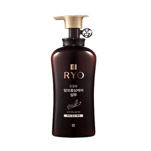 한국 RYO 블랙 루 샴푸 모든 모발용 탈모 방지 실리콘 프리 샴푸 490ml