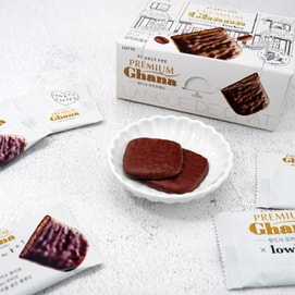 韩国LOTTE乐天 GHANA  摩卡咖啡巧克力猫舌饼干  91g