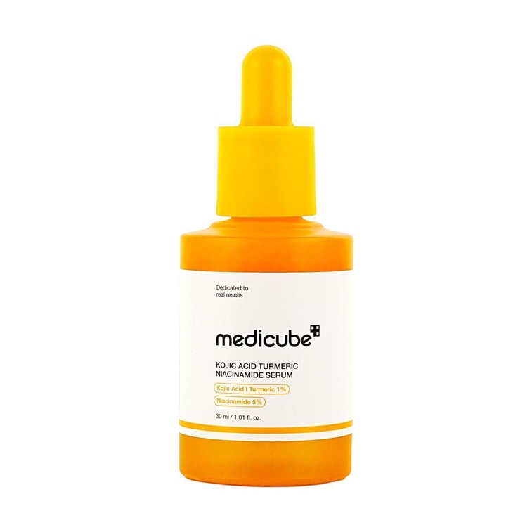 韩国MEDICUBE美蒂秋芙 曲酸姜黄烟酰胺精华液 30ml 焕亮阻黑 抗氧化 敏感肌适用 舒缓镇静泛红  5