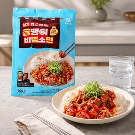 韩国KIDARI 辣酱调味海螺拌面 389g 【地道韩式风味】【免煮即食】