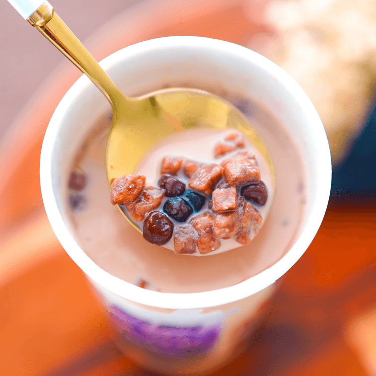 香飄飄 珍珠系 香芋雙拼奶茶 珍珠+蒟蒻 93g 3