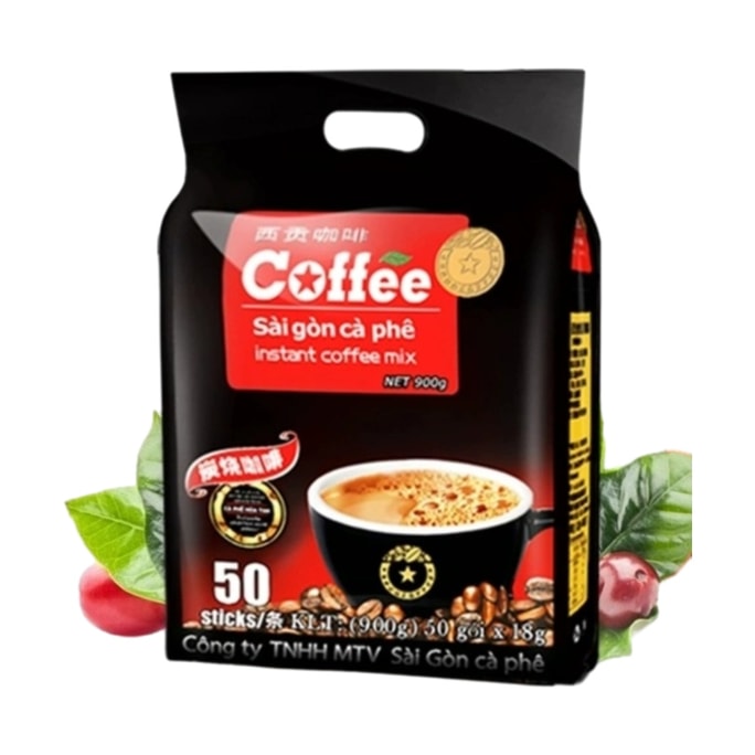 [중국 직송] 베트남 SAGOCOFFEE 사이공 인스턴트 커피 숯불구이 50개입 18g 900g