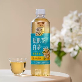大陸版SUNTORY三得利 枇杷花白茶 500ml *6【6份超值裝】【0糖0卡0脂】【馥鬱清幽 淡雅毫香】