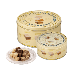 Classic Chocolate Wafer Puff Trio Gift Box, 15.26 oz