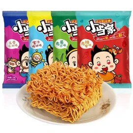 리틀 마스터(인스턴트 라면 브랜드) - 허니 포크찹, 비프, 스파이시 크랩, 파맛 (혼합팩, 20g x 4봉)