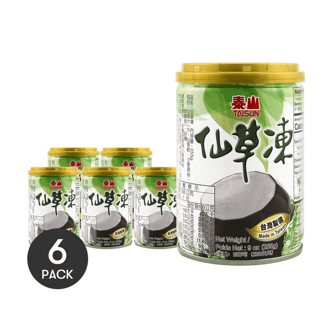 【超值装】台湾泰山 清凉退火天然仙草冻 255g*6