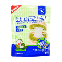 暴肌独角兽 魔芋糯糯绿豆饼 低糖夹心糕点 202g【低钠零蔗糖】