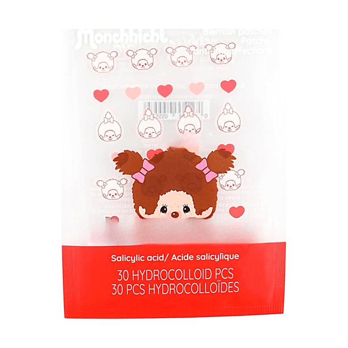 Monchhichi Blemish Patch Red 30 Patches