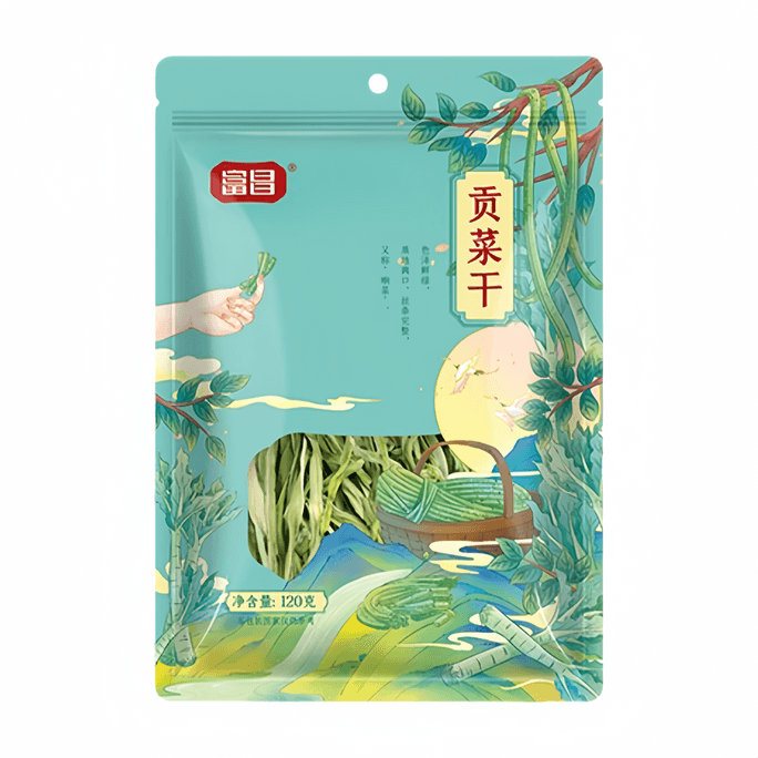 Fuchang dried Gongcai, fresh dried seaweed, hot pot seaweed without leaves, 120g*1 bag