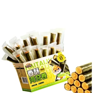 쓰리 스쿼럴스 크리스피 김말이, 225g x 1박스 (약 45개입) - 건강하고 간편하게 즐길 수 있는 간식입니다.