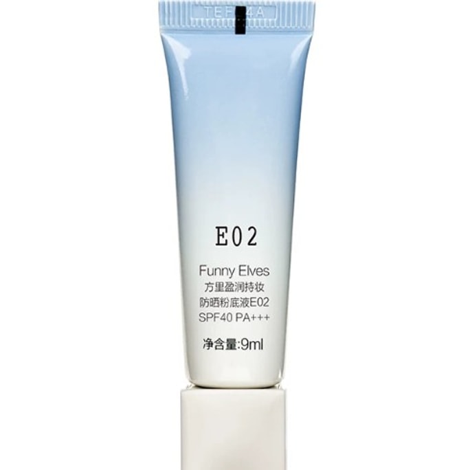 Matte Long-Wearing Sunscreen Foundation Dry Skin Version #E02 Natural Beige 9ml—Lightweight Breathable