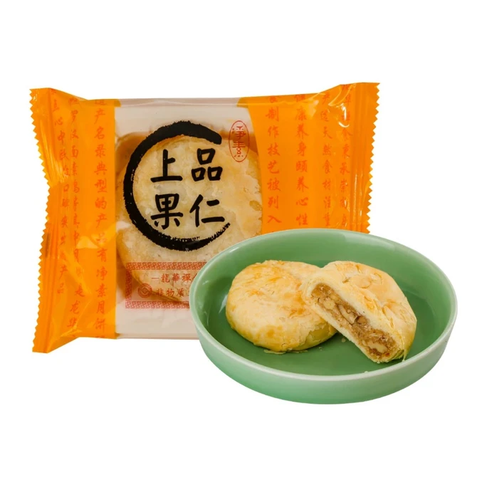 【中国直邮】 龙华古寺 净素上品果仁苏式月饼 80克