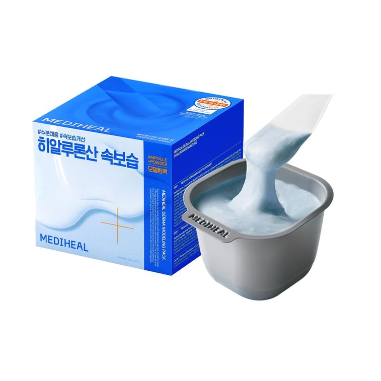 ダーマモデリングパック、アンプル+パウダーマスク、0.98オンス #ヒアルロン酸モイスチャー 7