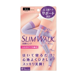 Slim Walk Compression Socks Size M-L (Feet 23~25cm Body Length 150~165cm)