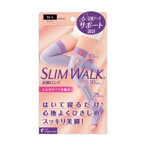 Slim Walk Compression Socks Size M-L (Feet 23~25cm Body Length 150~165cm)