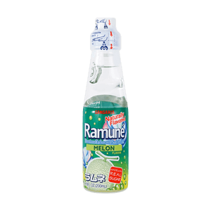 Ramune Premium Carbonated Soft Drink Melon Flavor, 6.76 fl oz