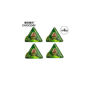 Daily Black Chocolate Fresh Extract Black Chocolate Velvet Matcha Flavor Crispy Black Chocolate 15g * 4 Bags