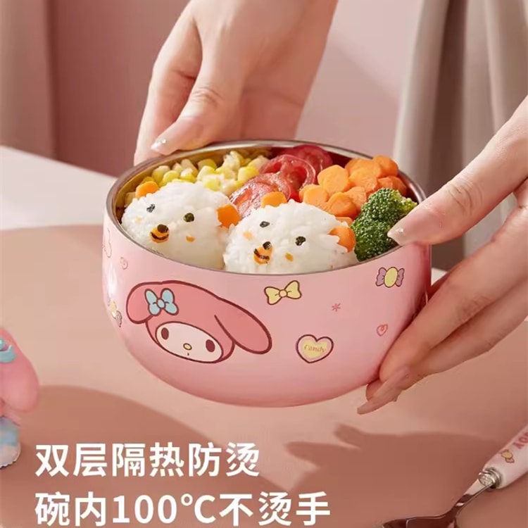 Japan Sanrio My Melody Kurumi Lunch Box Set 3-Piece Set for Girls Kids Prize
