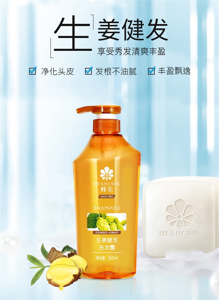 Ginger Hair Nourishing Shampoo 550ml/ bottle