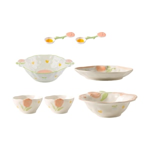 川島屋 小清新餐具可愛餐具 湯碗飯碗 8''