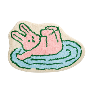 韩国DAILYLIKE 玄关地垫防滑垫子地毯 卫生间吸水TPR浴室地垫 60x41cm 滑水