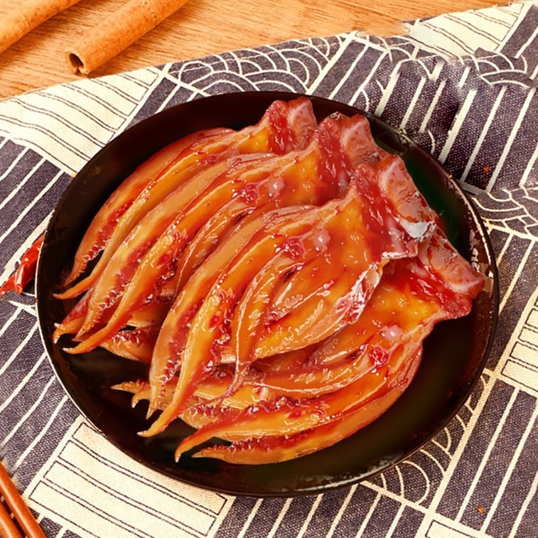 Sizzling Squid Snack Two Flavor 75g 7