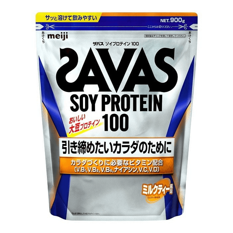 Zavas Soy Protein 100 Milk Tea Flavor [900g] - Yami.com