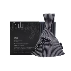 벨벳 향기 주머니, Qianshan, 그레이, 우디 스파이시 향, 15g, 1개