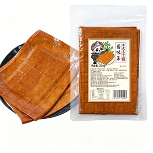 蜀味集 牛皮豆干五香味 手作り四川特産卤香豆腐干 即食薄豆皮 開封してそのまま食べても、唐辛子につけて冷やしても、鍋物やバーベキュー、炒め物にも使える豆製品 250g