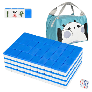 Traditional Mini Chinese Mahjong Game Set 144 Tiles, with Portable Handbag,Chinese Mahjong suit