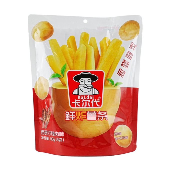 卡爾代 鮮薯條 西班牙烤肉口味 4包入 80g