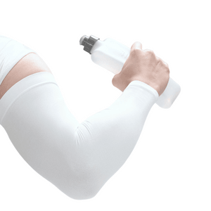 Sunscreen Outdoor Breathable Anti-ultraviolet Ice Sleeve For Fat People White