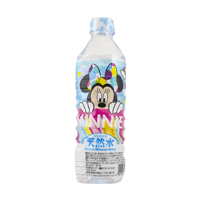 日本BOURBON波路夢×DISNEY迪士尼聯名 天然水 礦泉水飲品 500ml【可愛米奇米妮唐老鴨包裝】【動漫好物】