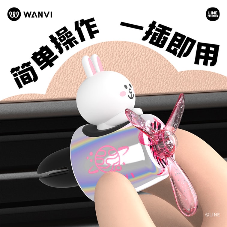 Small aircraft car aromatherapy car perfume air conditioning vents Colorful version of Choco Bear 4