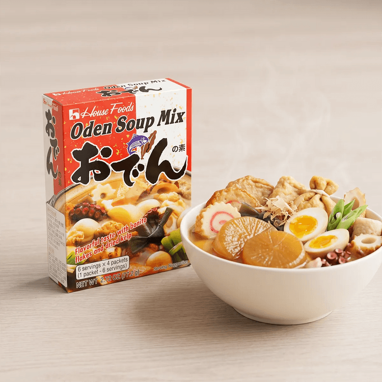ハウス食品 おでんの素 - おでんスープの素、6食分×4袋、2.72オンス - Yami