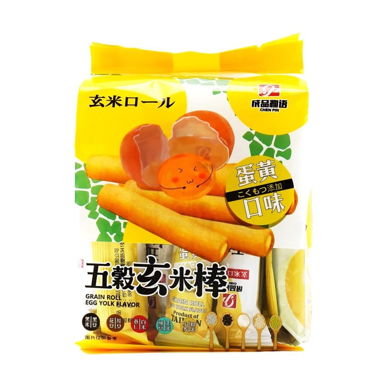 台灣成品物語 五穀玄米棒 糙米卷 蛋黃味 158g 4