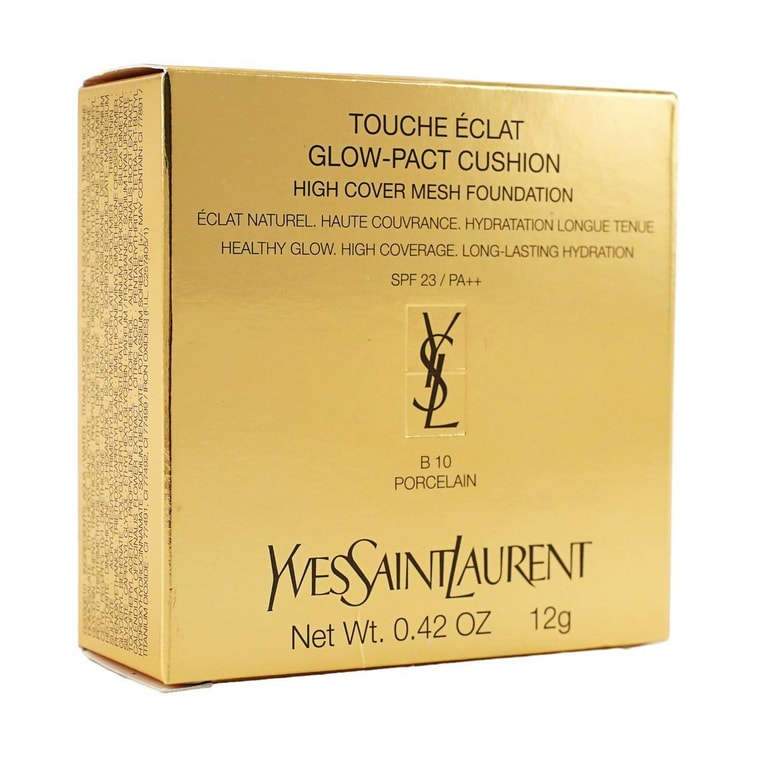 Yves Saint Laurent YSL圣罗兰 水感粉光气垫 粉气垫  持久遮瑕保湿 粉质细腻 轻薄服帖 干皮挚爱 12g SPF23·PA++ #B10 白皙肤色 黄一白【HOT】 11