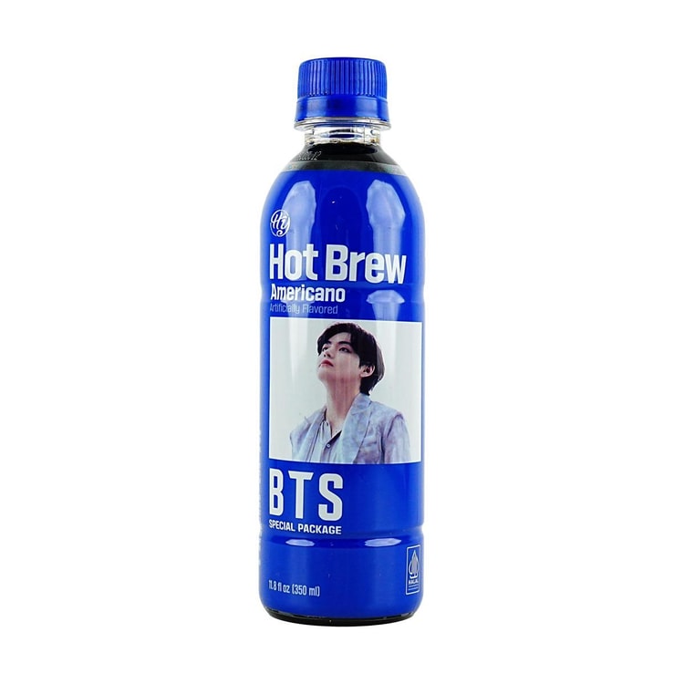 HANYA BTS Collaboration Hot Brew Americano 0 Sugar Coffee, 11.8 fl