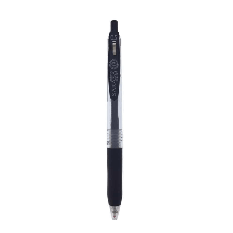 日本からの直送】ゼブラ ブラック水性ペン（0.5mm） - 1本 - Yami