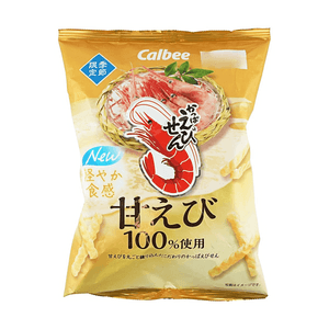 日本CALBEE卡乐比 虾条甜虾味 50g【100%甜虾使用】【轻盈口感】【季节限定】