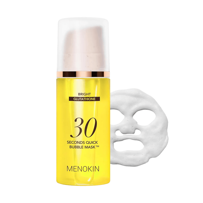 韩国MENOKIN 30秒快速泡泡面膜 95ml #焕亮型 妆前急救 莹润发光 击退暗沉 无需清洗【朴宝英同款】