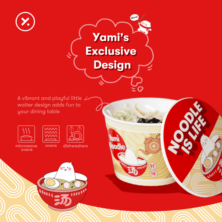 闇ラーメンボウル セラミックスープヌードルボウル 電子レンジ&オーブン対応 蓋付き 鍋に最適 1000ml 15
