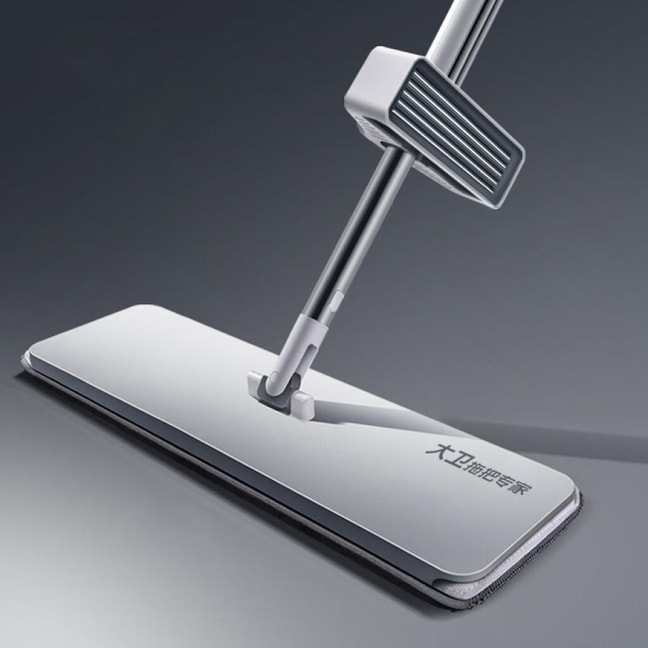 Flat Mop Floor Cleaning Tool Household Cleaning Artifact White