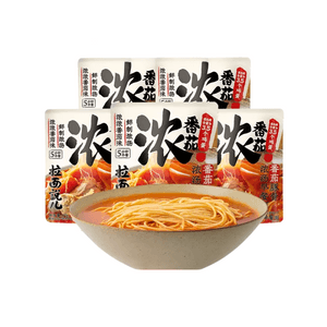 【중국 직배송】 라멘쇼우 토마토 돈코츠 아침 라면 인스턴트 라면 155g*1봉