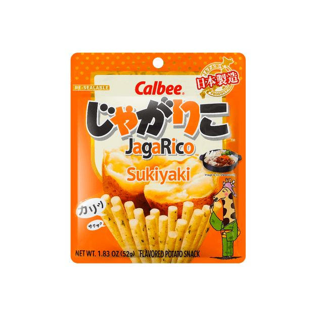 商品详情 - 日本CALBEE卡乐比 JAGARICO 土豆脆棒 寿喜烧风味 52g - image  0