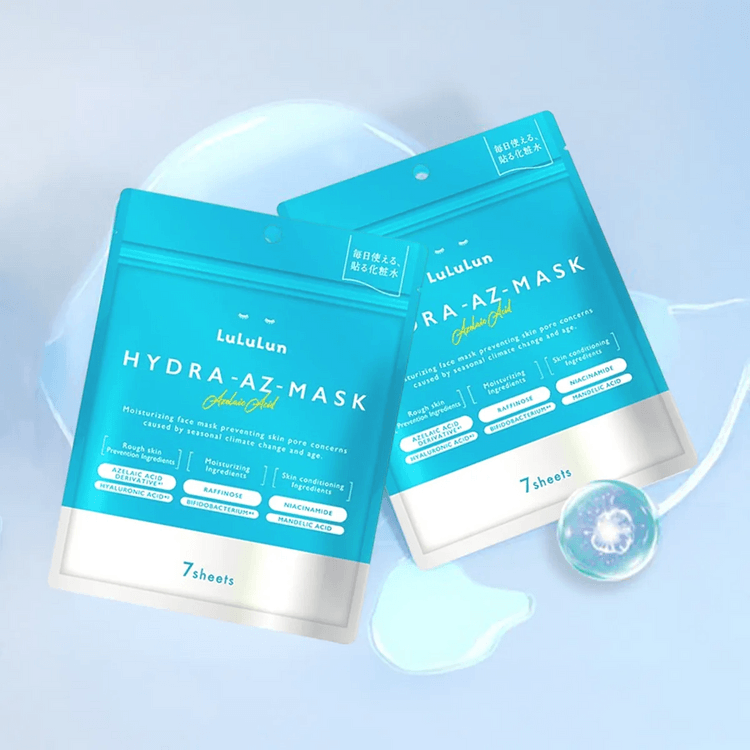 LULULUN HYDRA-AZ-MASK, Azelaic Acid Sheet Mask, 7 sheets - Yami.com