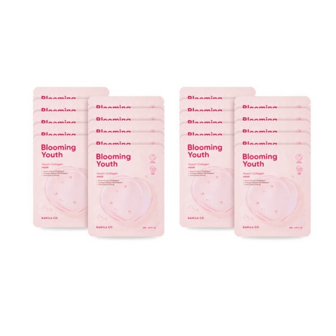 BANILA CO Blooming Youth Peach Collagen Mask 20ml 20pcs