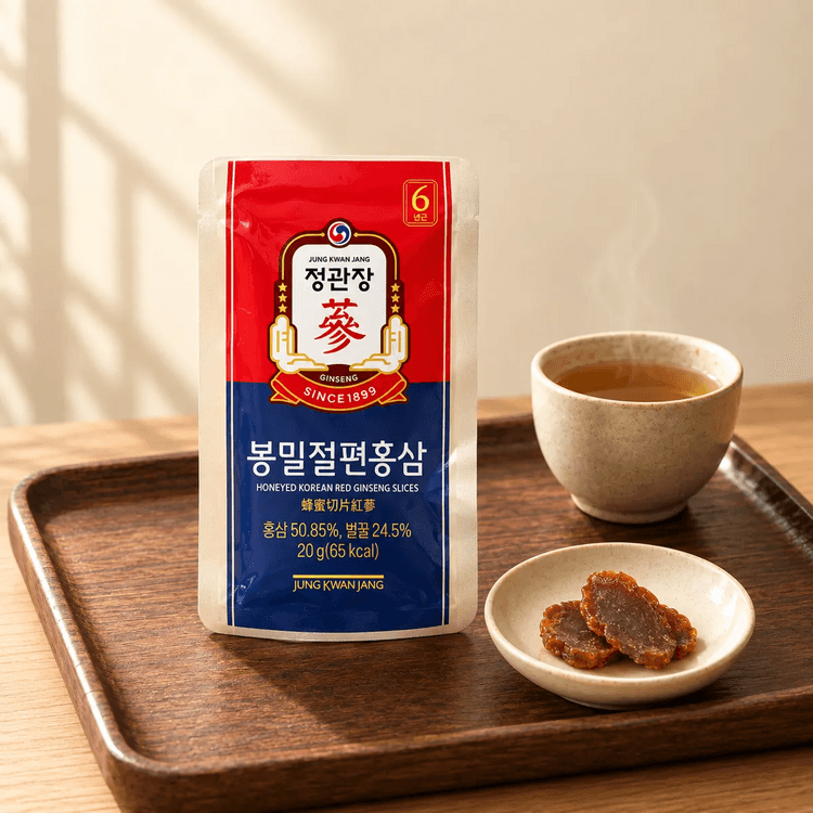 韩国JUNG KWAN JANG正官庄蜂蜜切片红参20g*6包【韩国原装进口】【蜂蜜